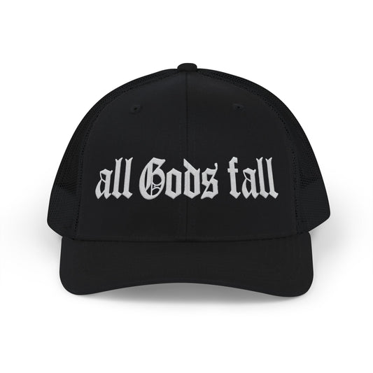 Trucker Cap — "all Gods fall" Gothic Snapback