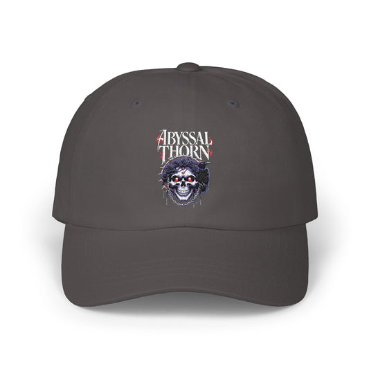 Abyssal Thorn Skull Dad Cap — The Lost Ones Embroidered Black Hat