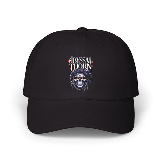 Abyssal Thorn Skull Dad Cap — The Lost Ones Embroidered Black Hat