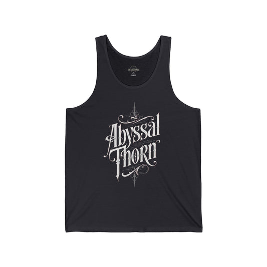 Abyssal Thorn Skull Tank Top — Gothic Skull Graphic Muscle Tank