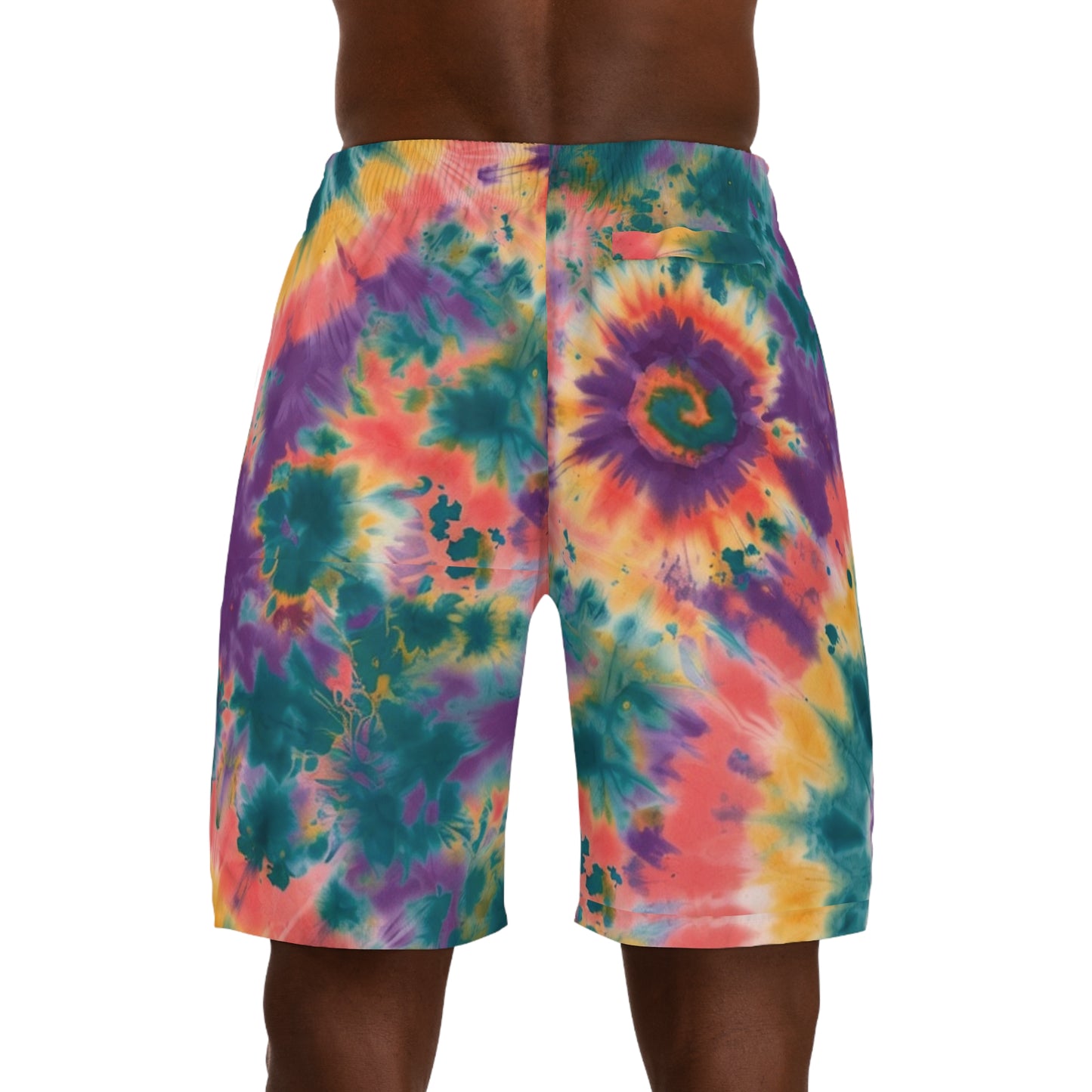 Tie-Dye Spiral Men's Jogger Shorts