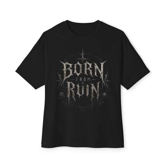 Born From Ruin Graphic Tee — Gothic Metal Band Style Oversized T-Shirt