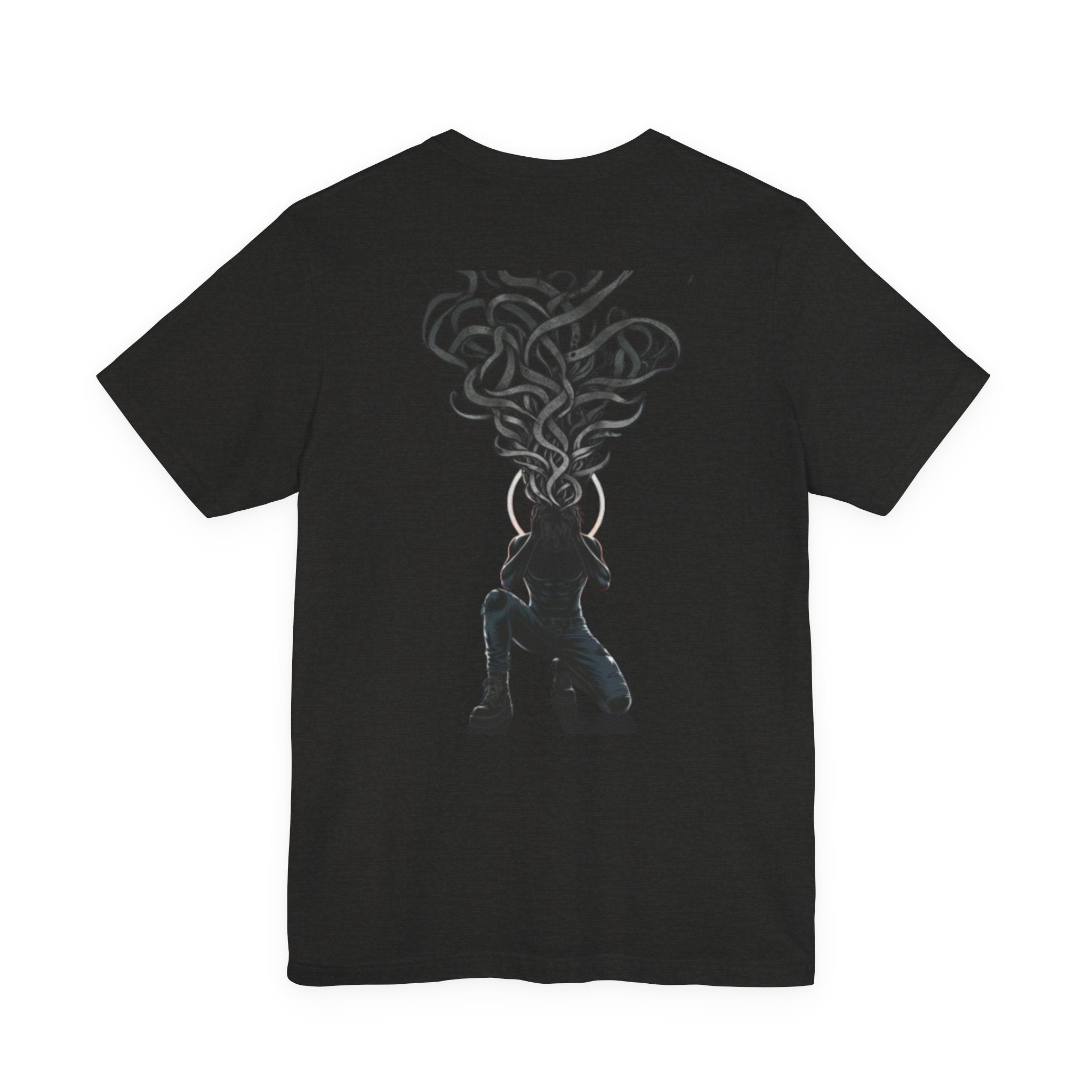 Heavy Heart Steady Steps Tee — Moody Illustration Graphic T‑Shirt