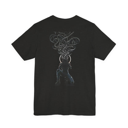 Heavy Heart Steady Steps Tee — Moody Illustration Graphic T‑Shirt