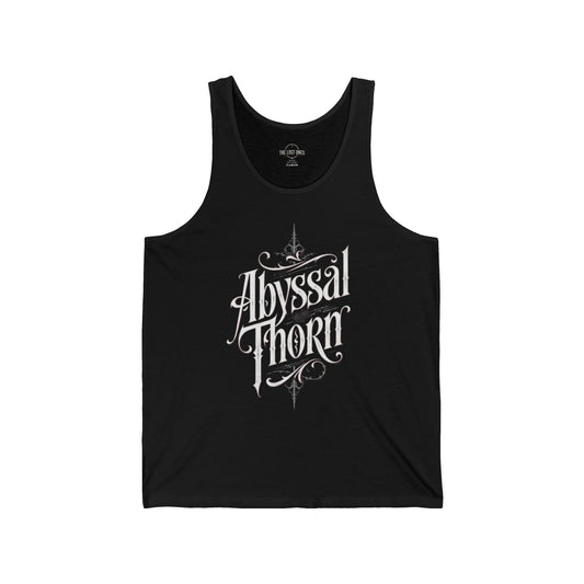 Abyssal Thorn Skull Tank Top — Gothic Skull Graphic Muscle Tank