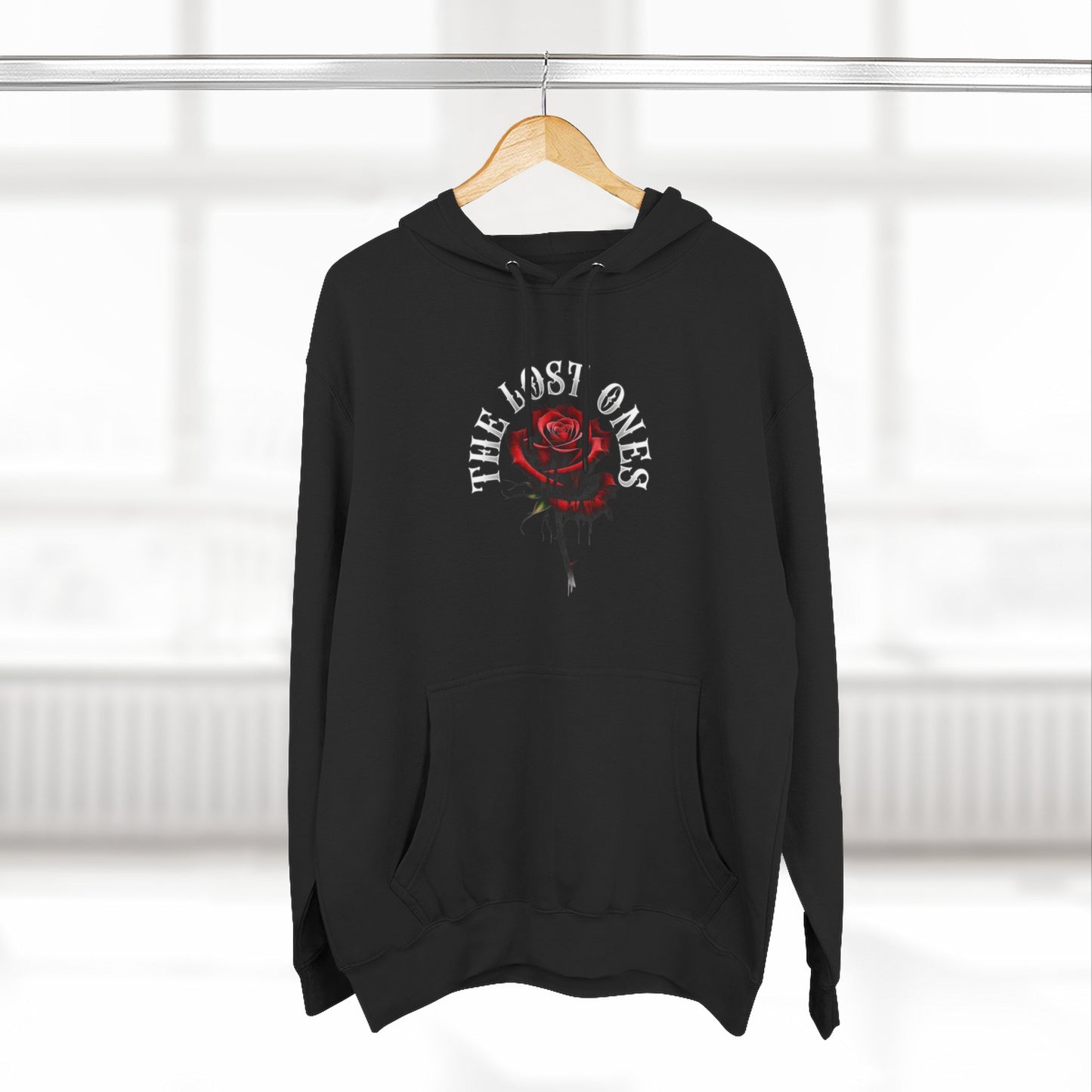 Lost Ones Hoodie — Gothic Rose & Raven Graphic Fleece Hoodie