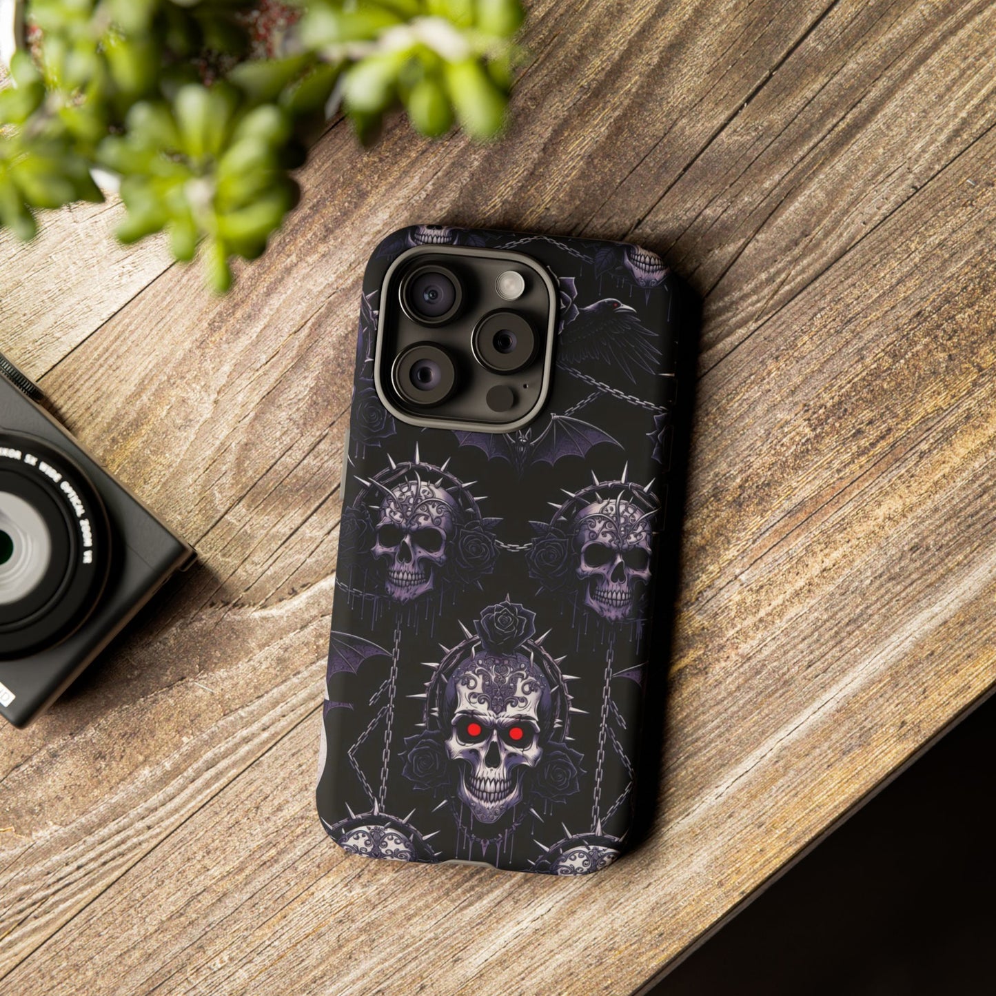 Skull & Red-Eye Gothic Phone Case
