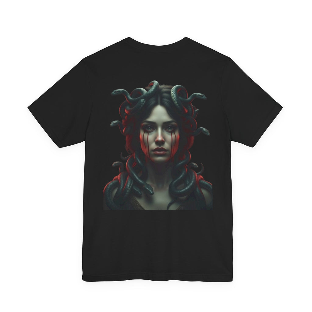 Medusa Portrait Tee — "Beauty Is Pain" Gothic Graphic T‑Shirt