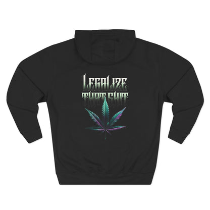 Hoodie — 'TheLostOnes' Cannabis Leaf Hooded Sweatshirt (Back: "Legalize" Design)