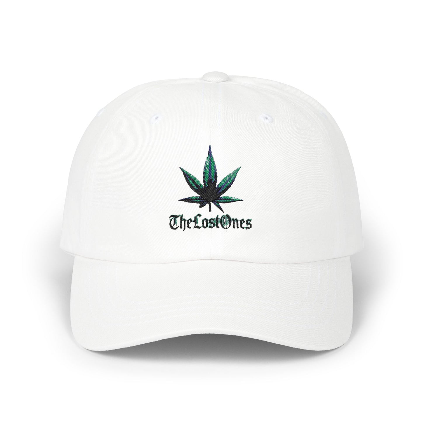 Embroidered Cannabis Leaf Dad Cap — "TheLostOnes" Streetwear Hat