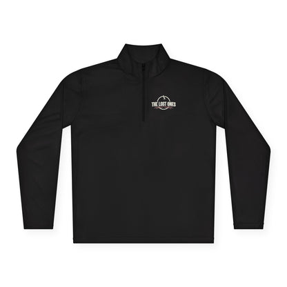 Quarter-Zip Pullover — Purple Lightning Brain Graphic