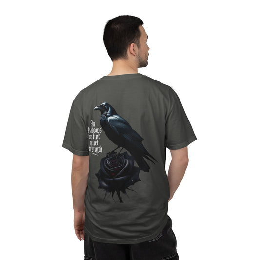 Gothic Rose & Raven T-Shirt — "The Lost Ones"