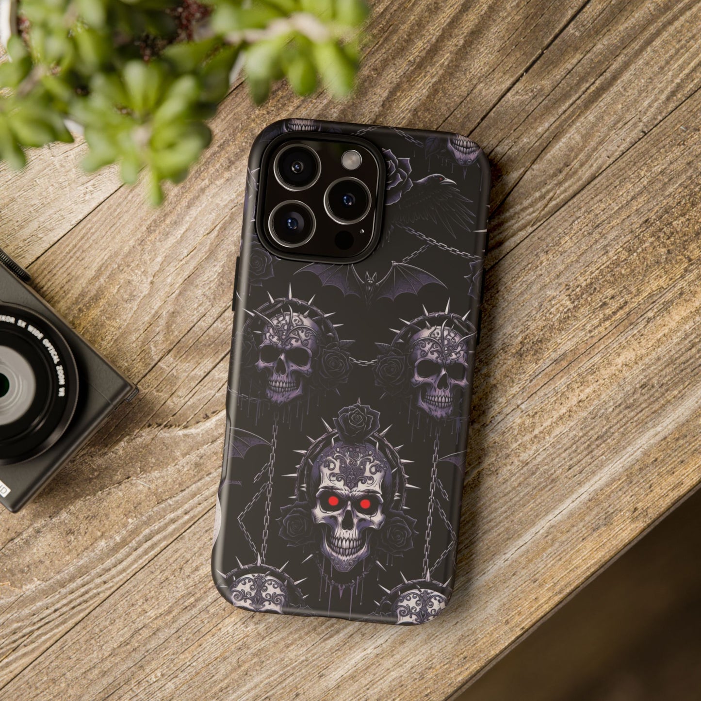 Skull & Red-Eye Gothic Phone Case