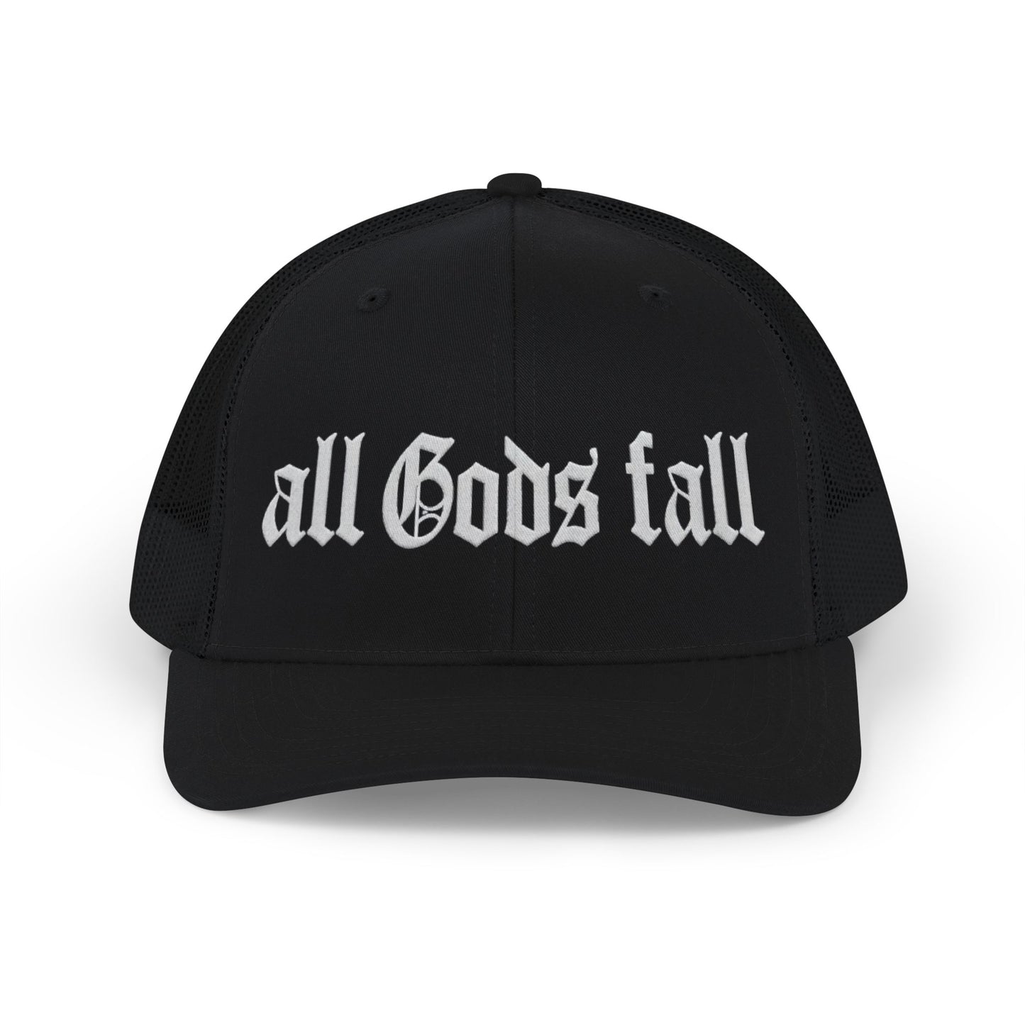 Trucker Cap — "all Gods fall" Gothic Snapback