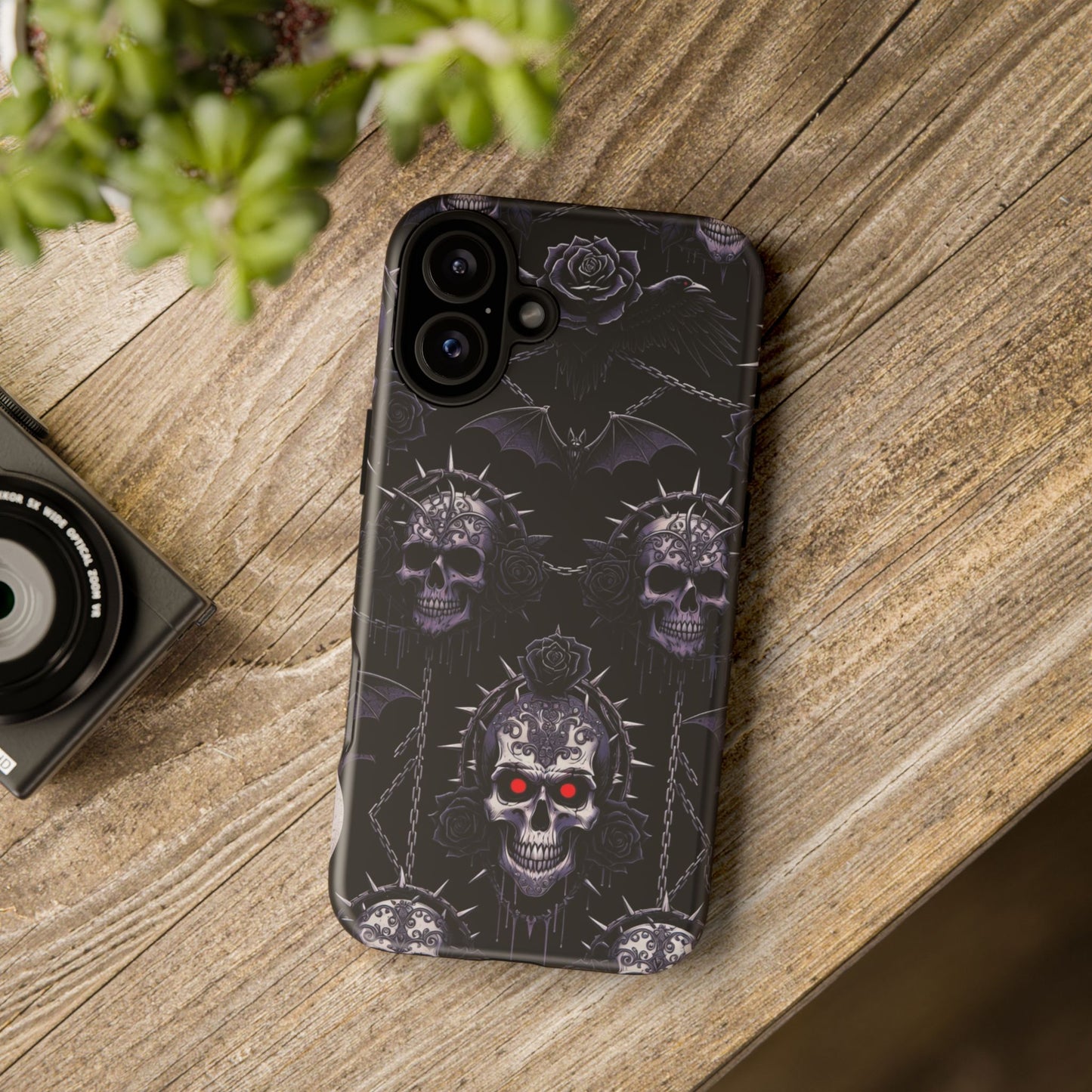Skull & Red-Eye Gothic Phone Case
