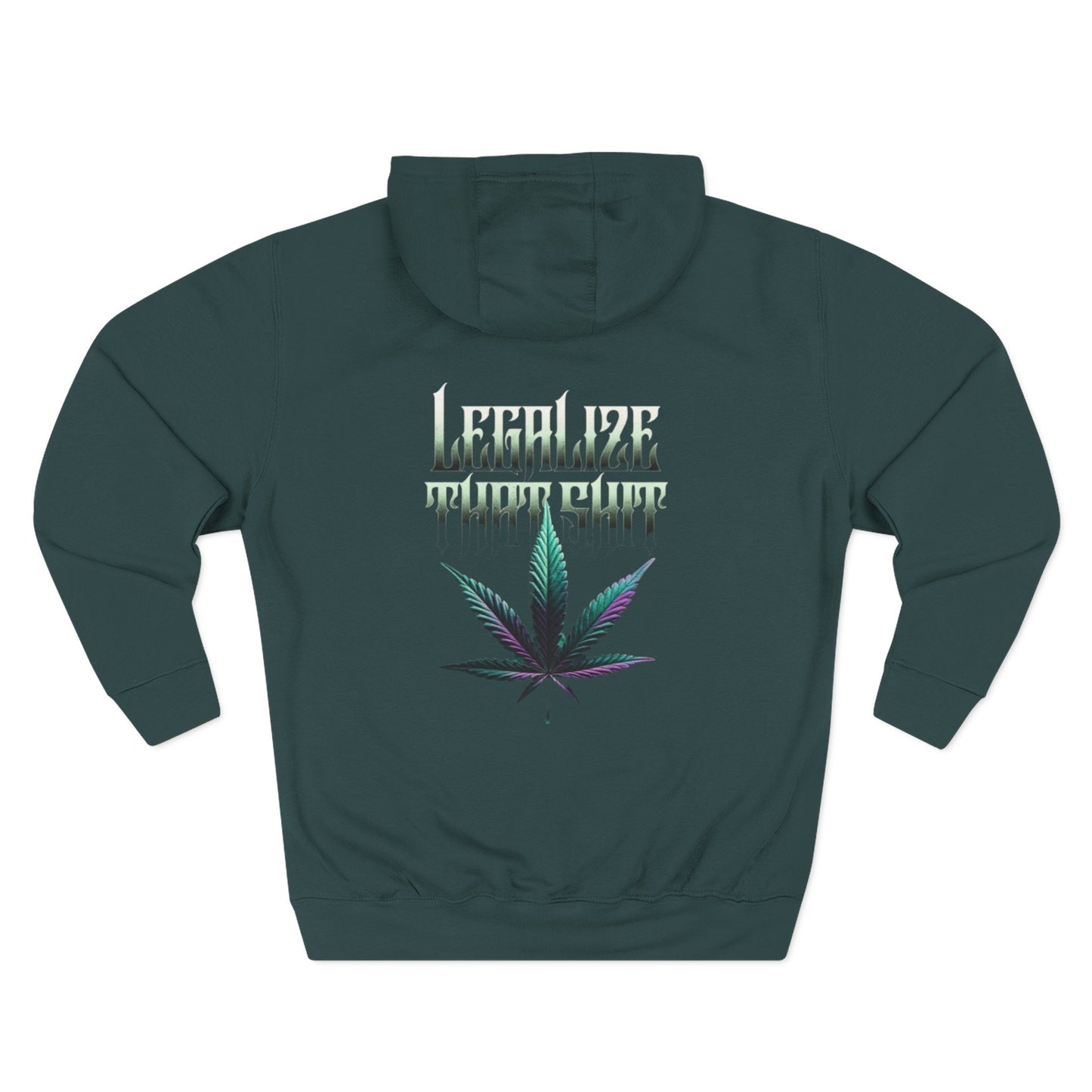 Hoodie — 'TheLostOnes' Cannabis Leaf Hooded Sweatshirt (Back: "Legalize" Design)