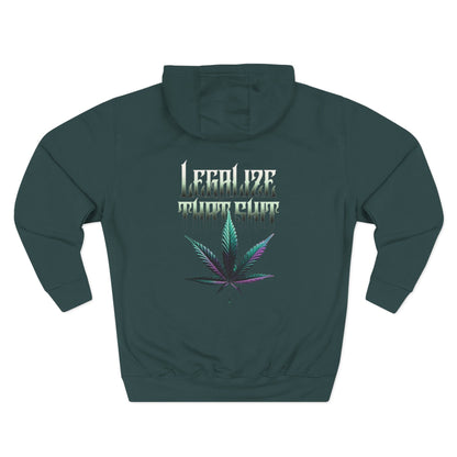 Hoodie — 'TheLostOnes' Cannabis Leaf Hooded Sweatshirt (Back: "Legalize" Design)