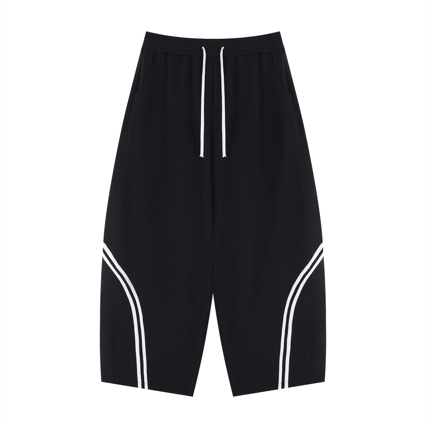 Wide Leg Piping Sweatpants
