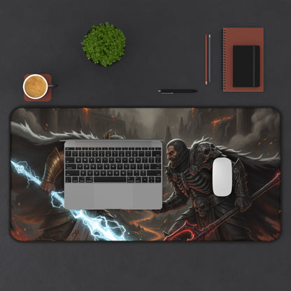 Epic Battle Gaming Desk Mat — Zeus vs Hades Mouse Pad