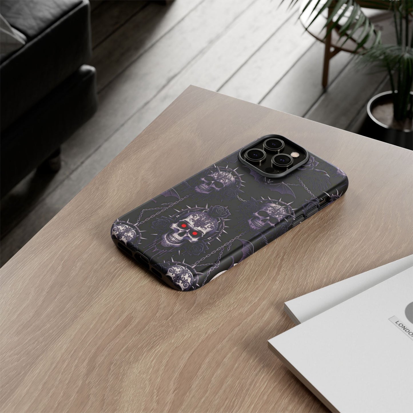 Skull & Red-Eye Gothic Phone Case