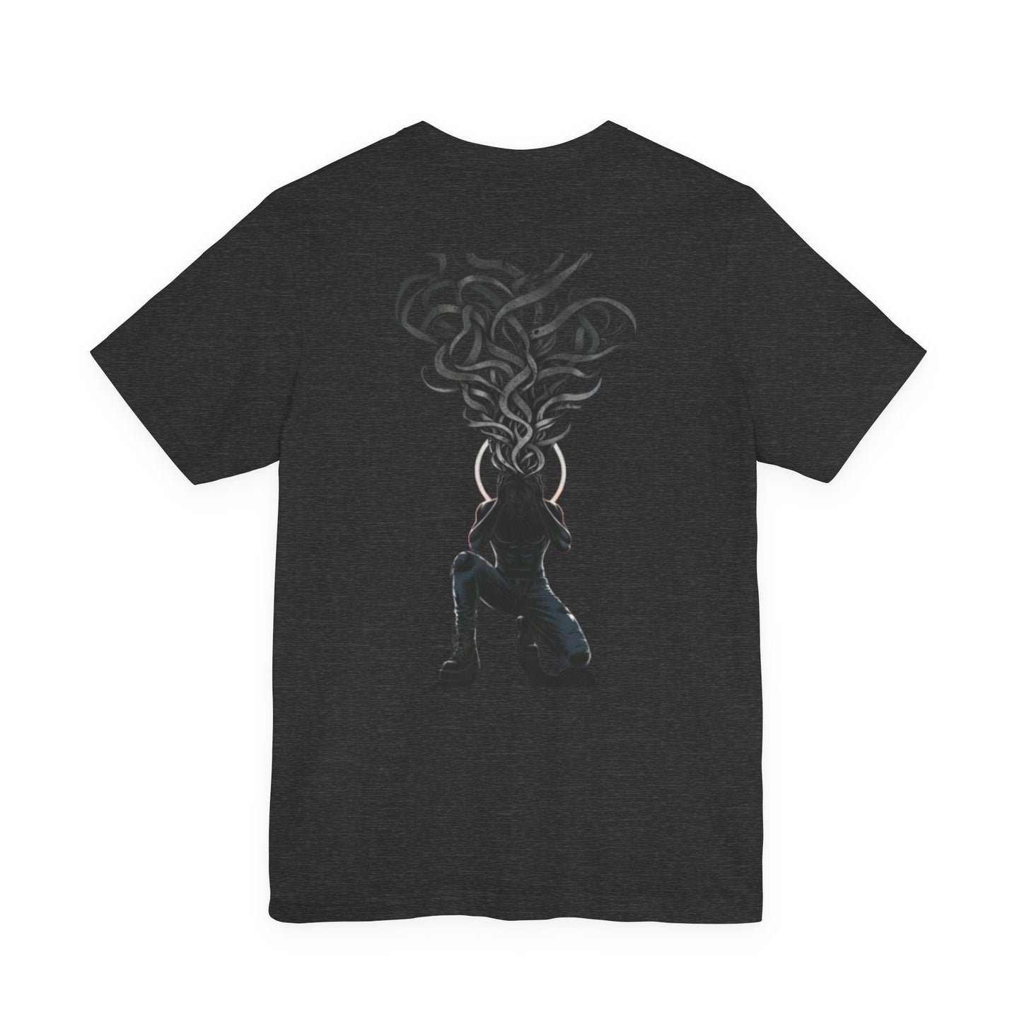 Heavy Heart Steady Steps Tee — Moody Illustration Graphic T‑Shirt