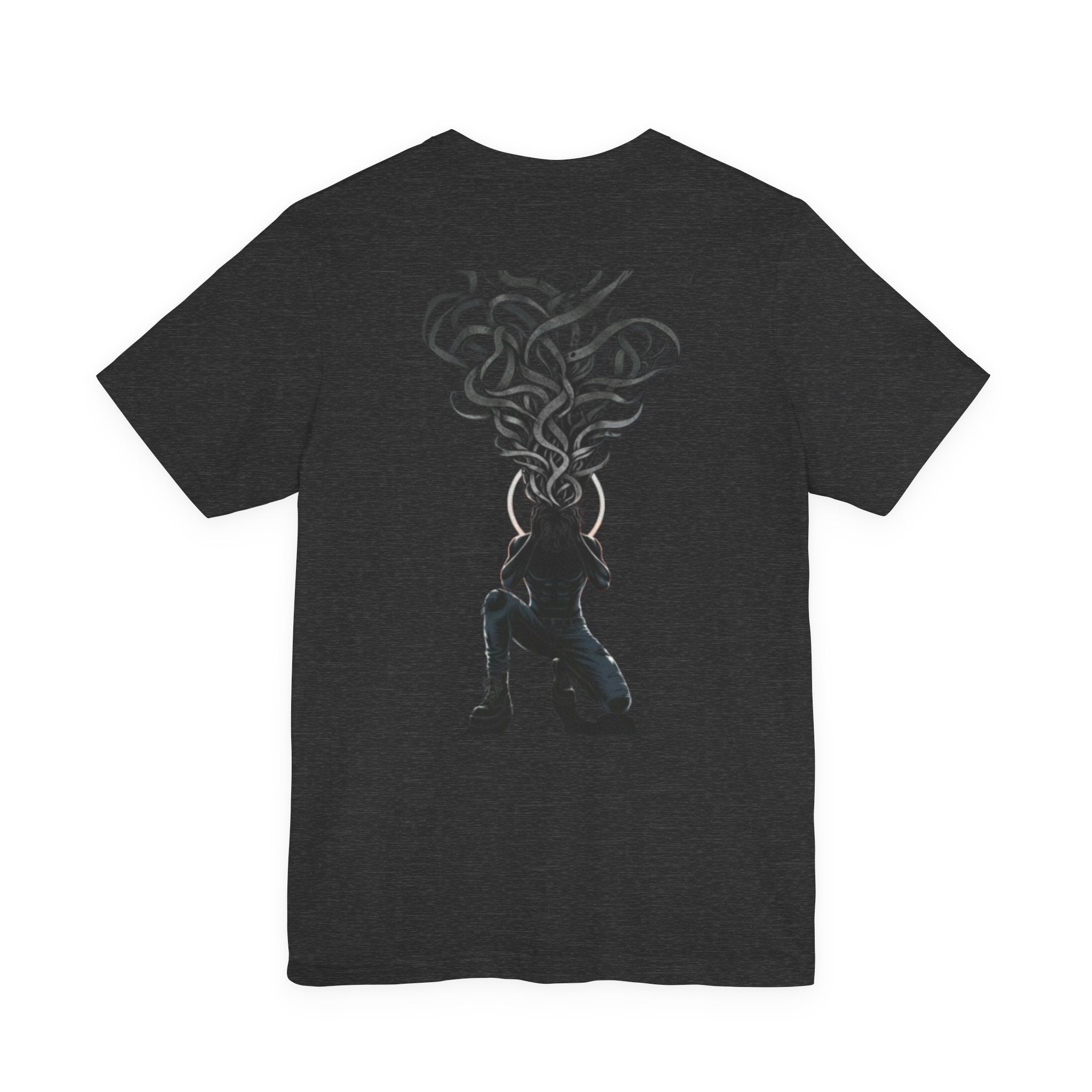 Heavy Heart Steady Steps Tee — Moody Illustration Graphic T‑Shirt
