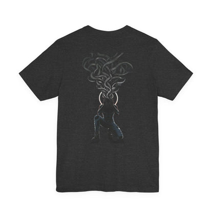 Heavy Heart Steady Steps Tee — Moody Illustration Graphic T‑Shirt