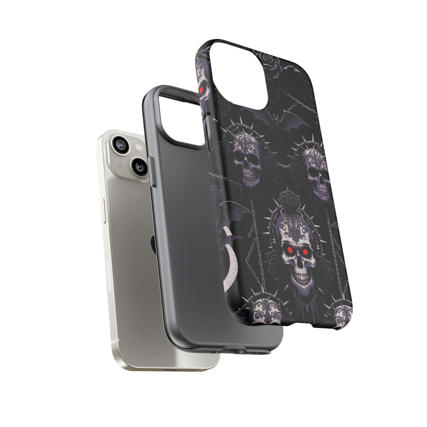 Skull & Red-Eye Gothic Phone Case