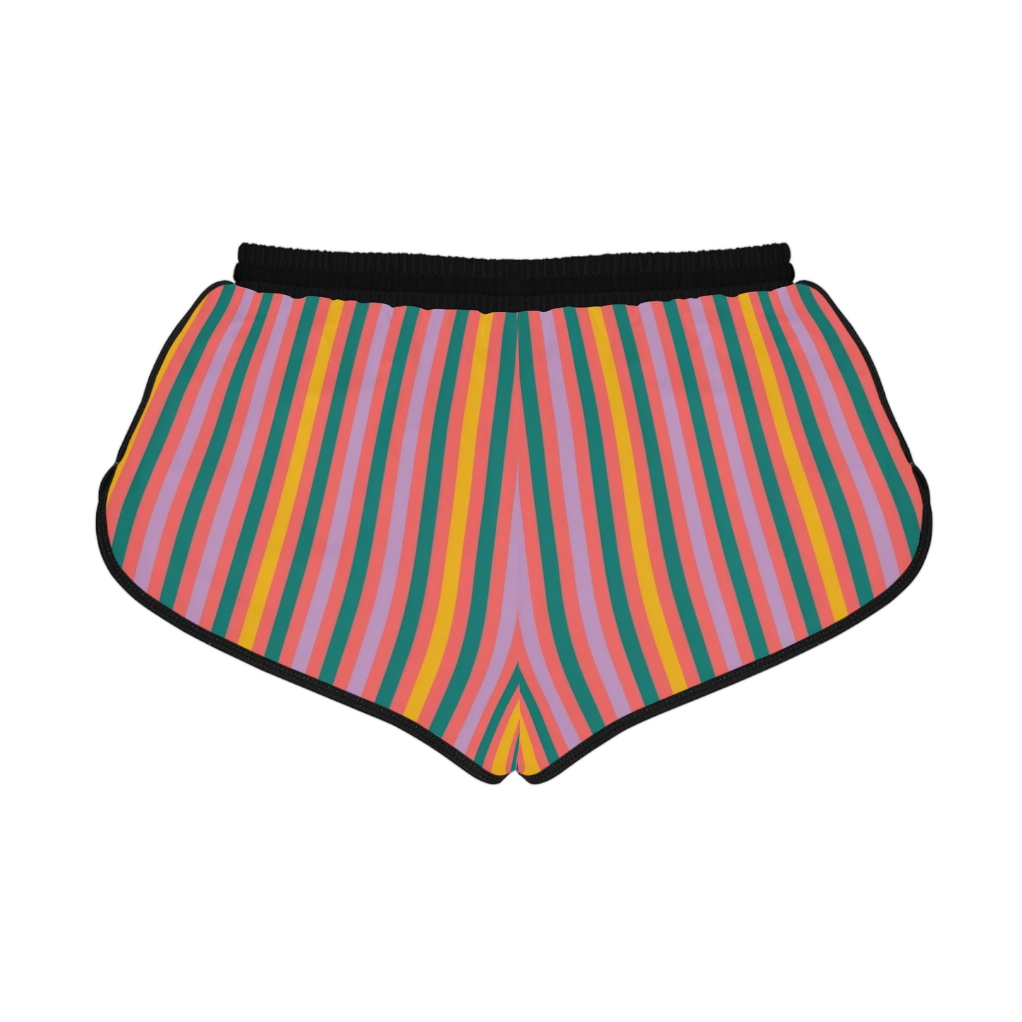 Glued To The Couch Retro Striped Shorts