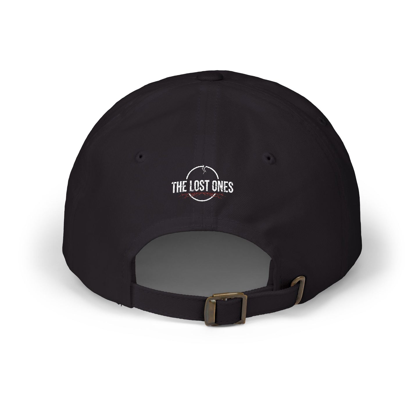 Abyssal Thorn Skull Dad Cap — The Lost Ones Embroidered Black Hat