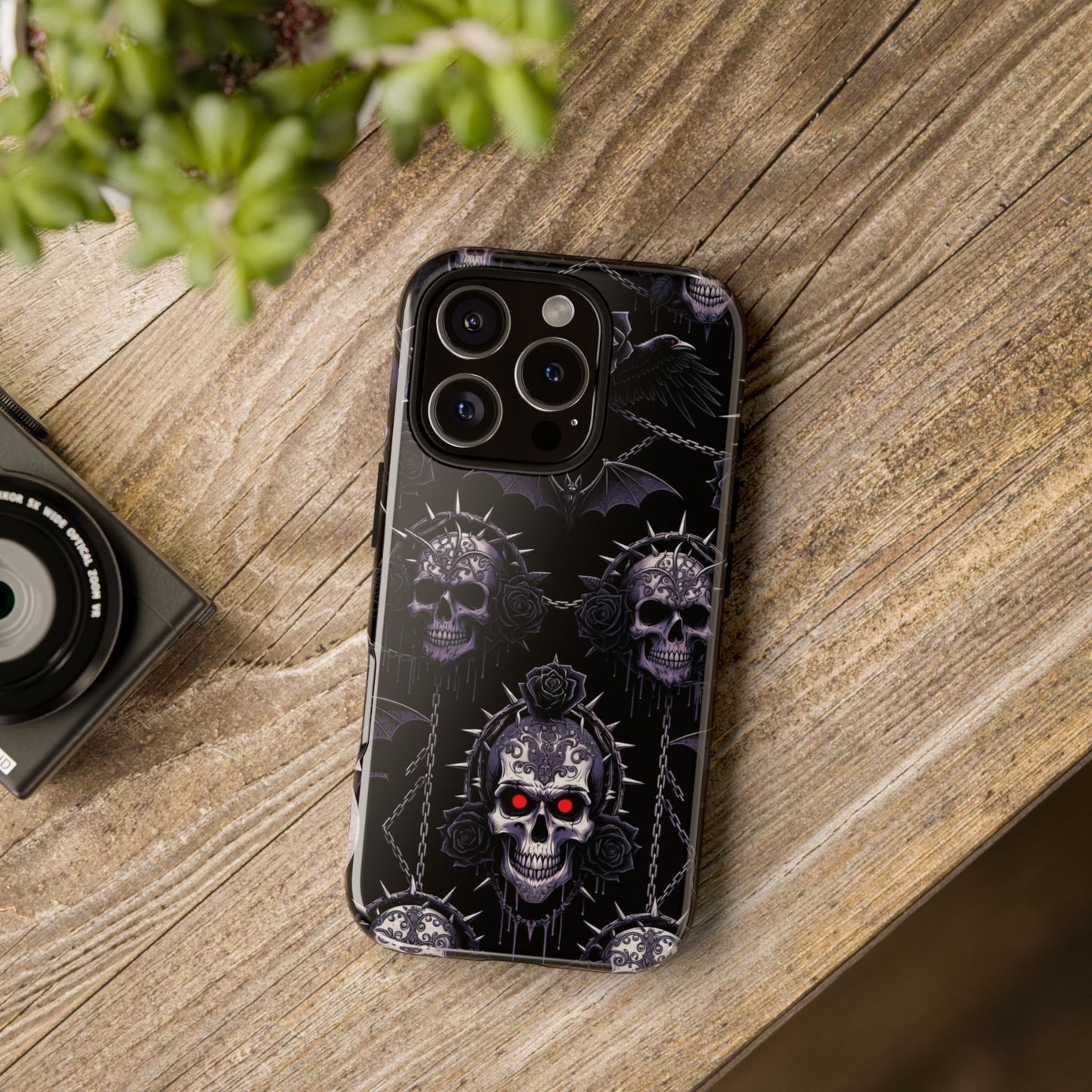 Skull & Red-Eye Gothic Phone Case