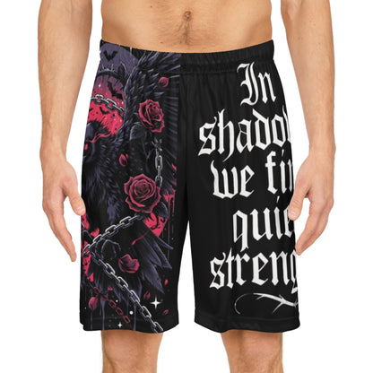 “In Shadow We Find Quiet Strength” Crow & Rose Shorts