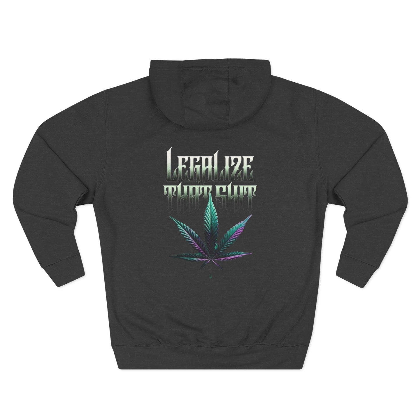 Hoodie — 'TheLostOnes' Cannabis Leaf Hooded Sweatshirt (Back: "Legalize" Design)
