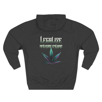 Hoodie — 'TheLostOnes' Cannabis Leaf Hooded Sweatshirt (Back: "Legalize" Design)