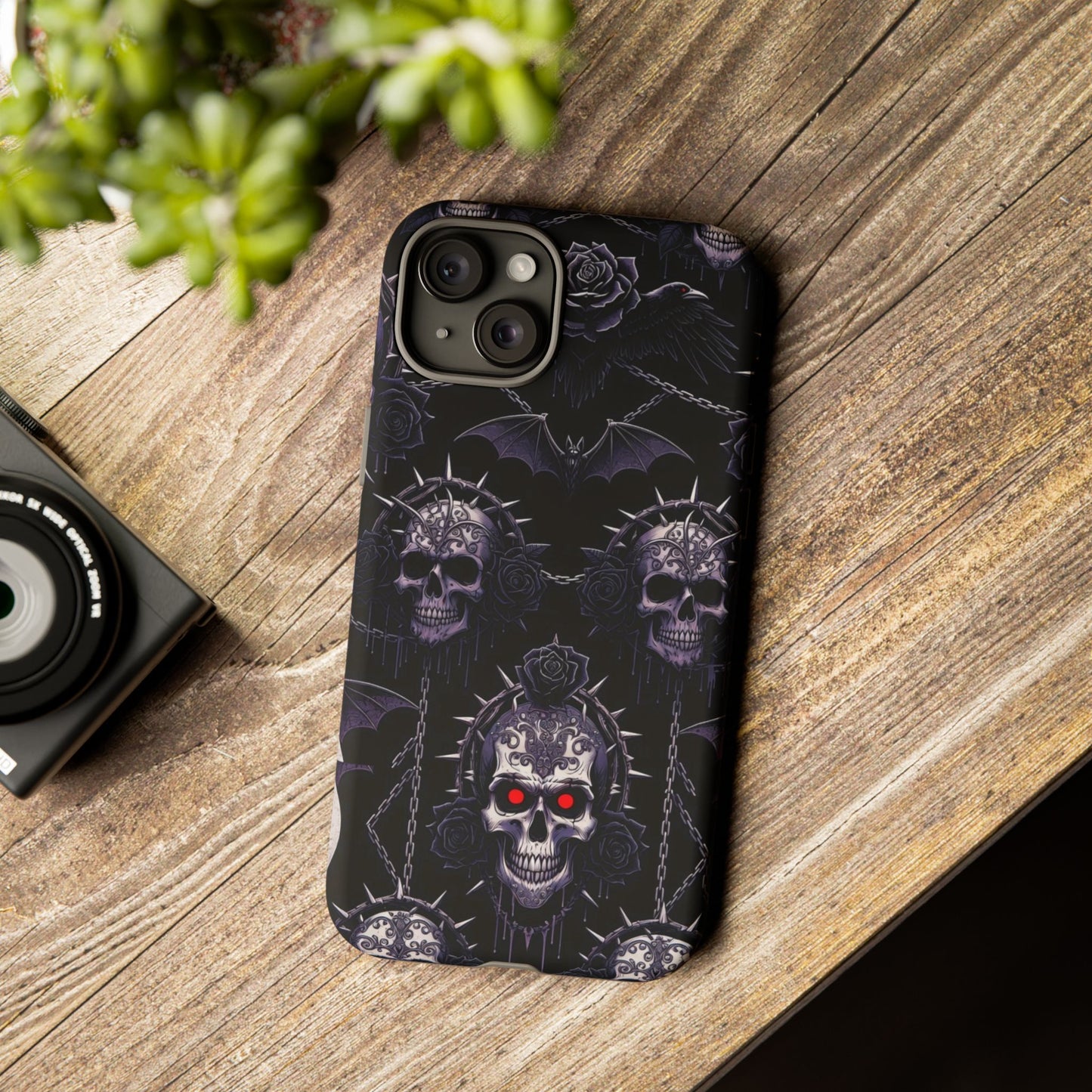 Skull & Red-Eye Gothic Phone Case