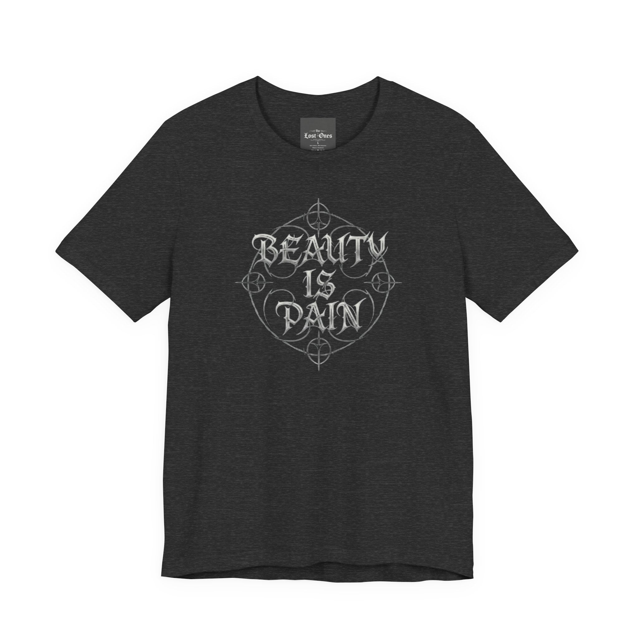 Medusa Portrait Tee — "Beauty Is Pain" Gothic Graphic T‑Shirt