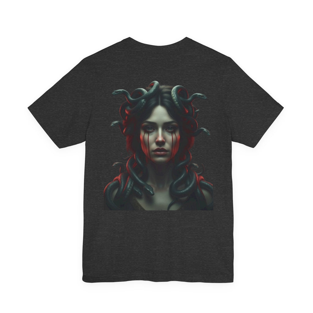 Medusa Portrait Tee — "Beauty Is Pain" Gothic Graphic T‑Shirt