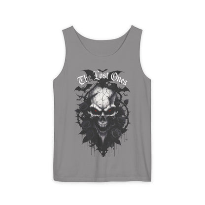Skull & Bats Tank Top — Gothic Horror Graphic