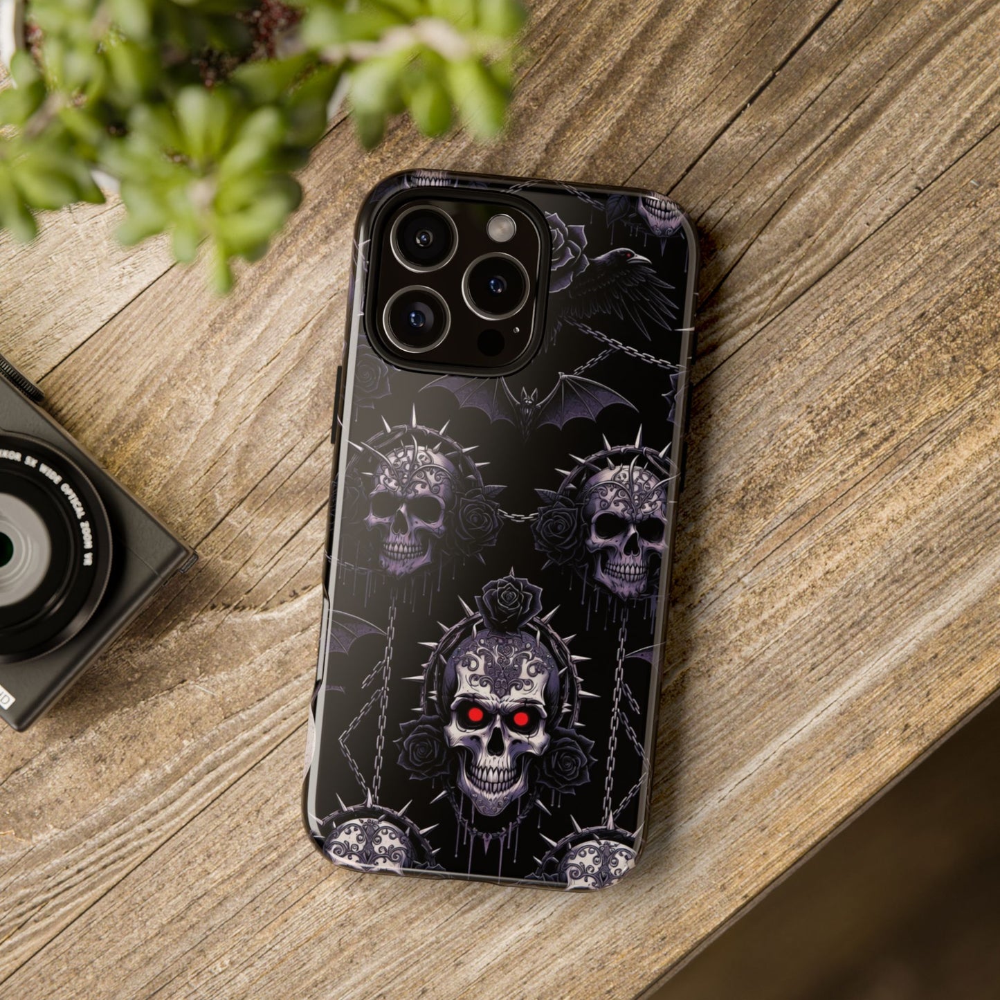Skull & Red-Eye Gothic Phone Case