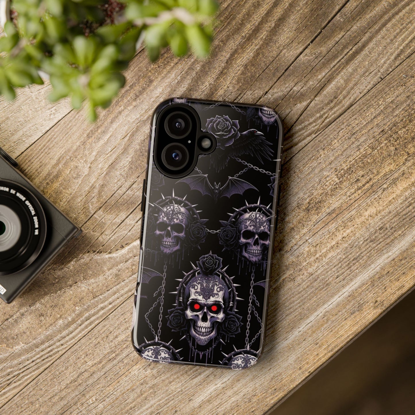 Skull & Red-Eye Gothic Phone Case