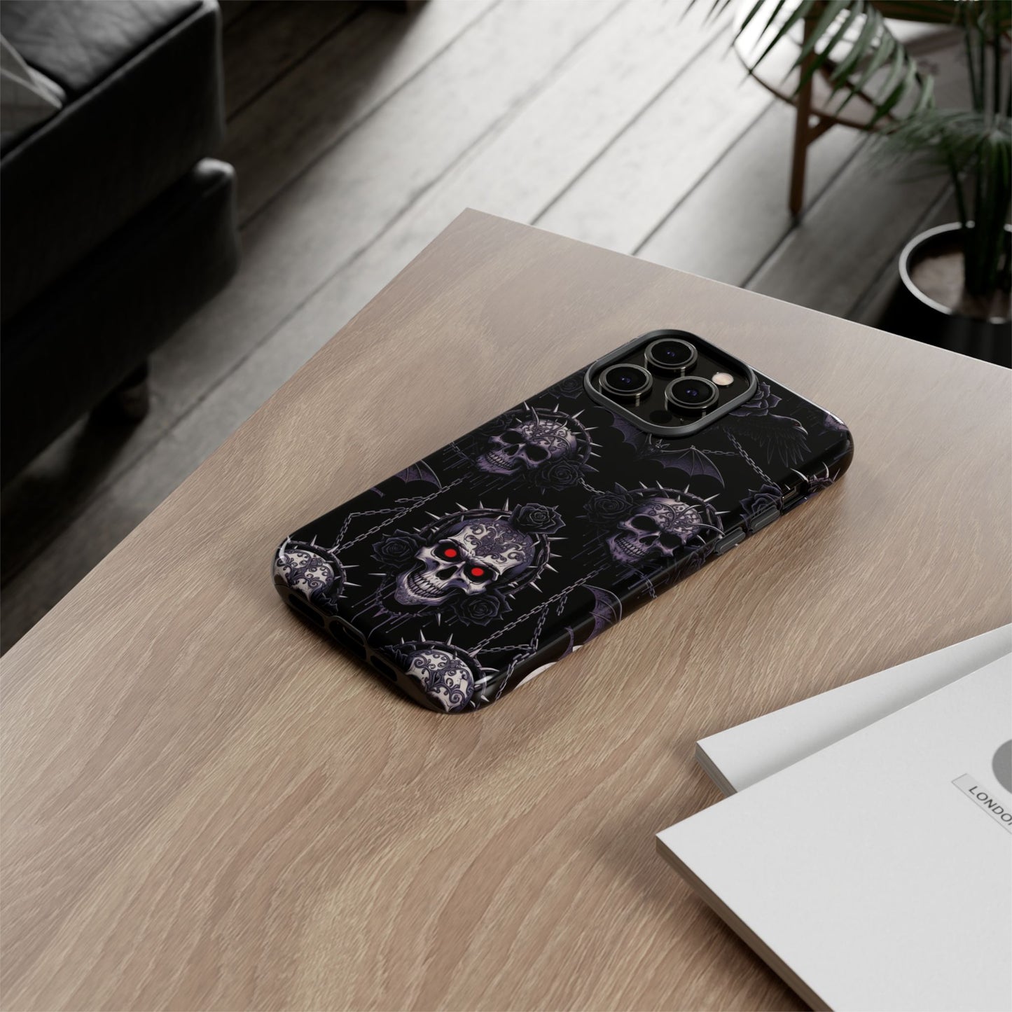 Skull & Red-Eye Gothic Phone Case