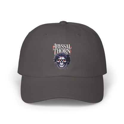 Abyssal Thorn Skull Dad Cap — The Lost Ones Embroidered Black Hat