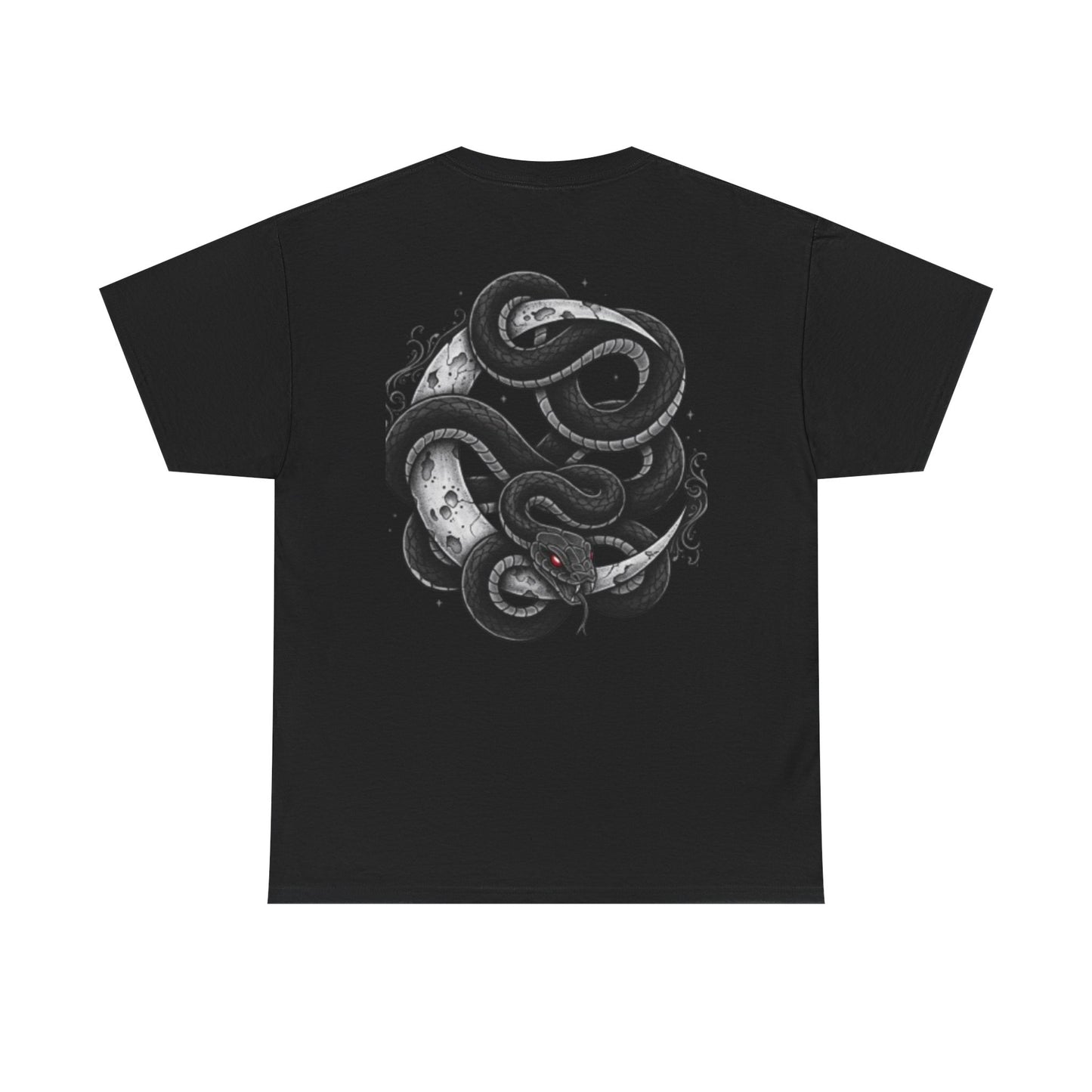 Trust No Light Snake Graphic Tee — Gothic Black T-Shirt with Dripping Text