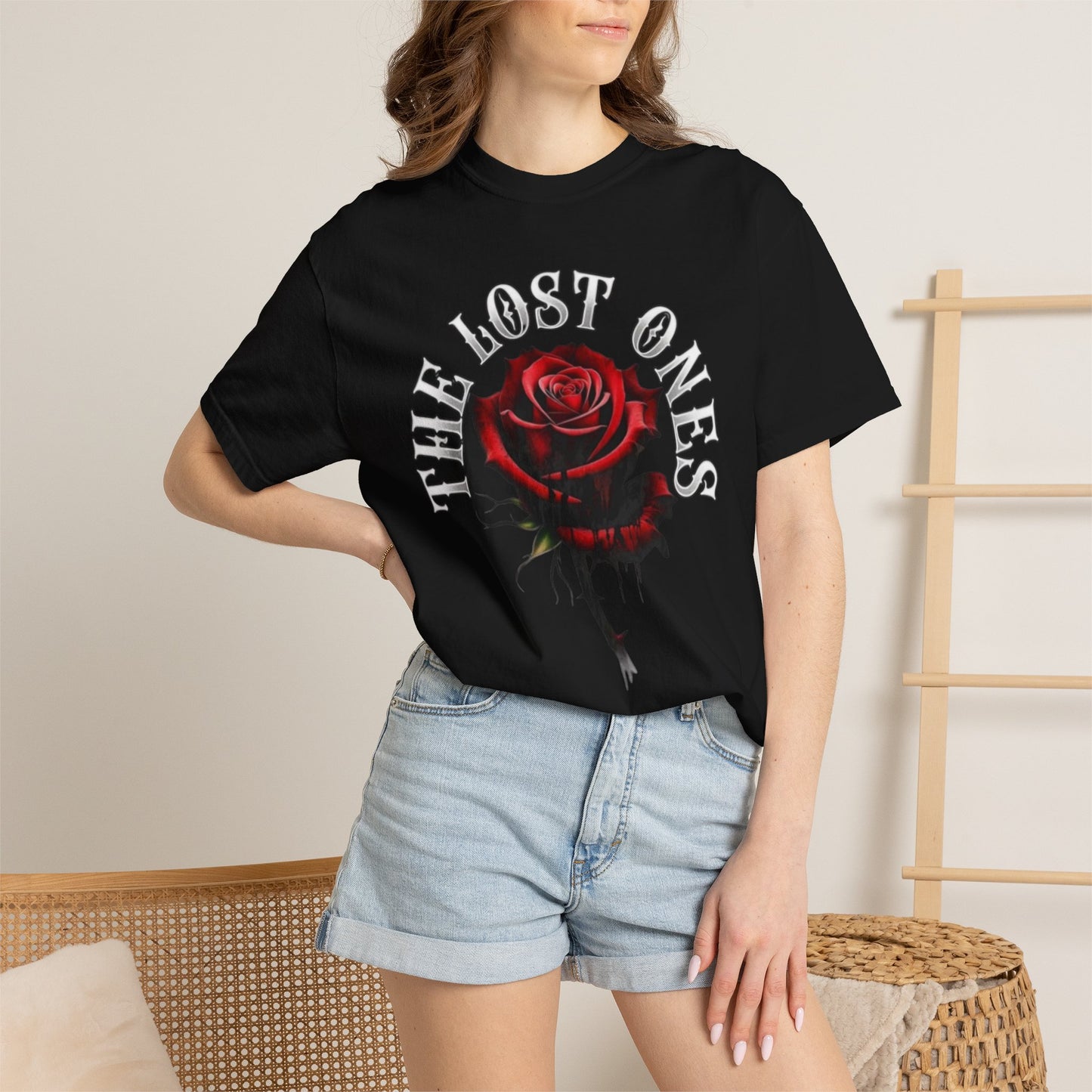 Gothic Rose & Raven T-Shirt — "The Lost Ones"
