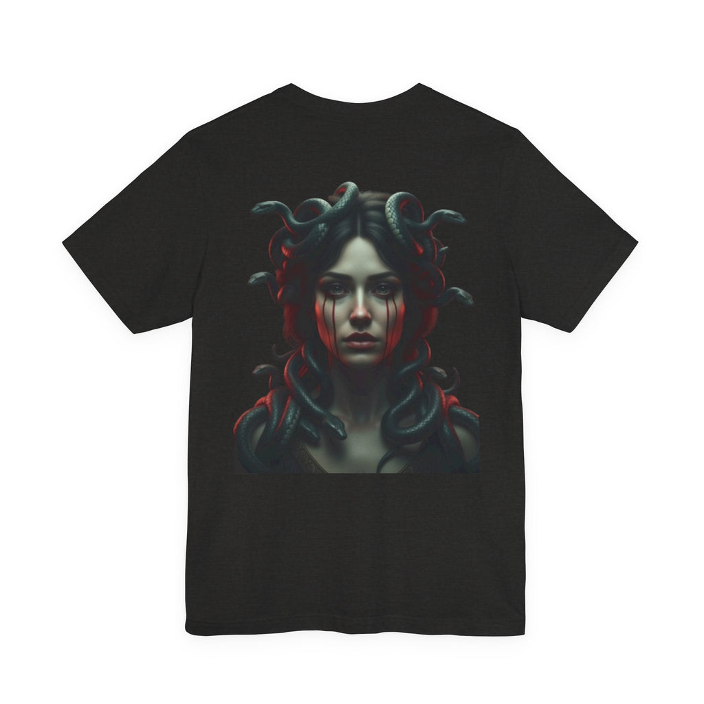 Medusa Portrait Tee — "Beauty Is Pain" Gothic Graphic T‑Shirt