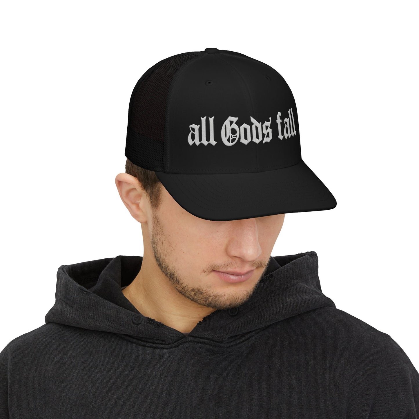 Trucker Cap — "all Gods fall" Gothic Snapback