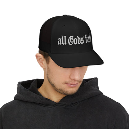 Trucker Cap — "all Gods fall" Gothic Snapback