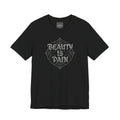 Medusa Portrait Tee — "Beauty Is Pain" Gothic Graphic T‑Shirt