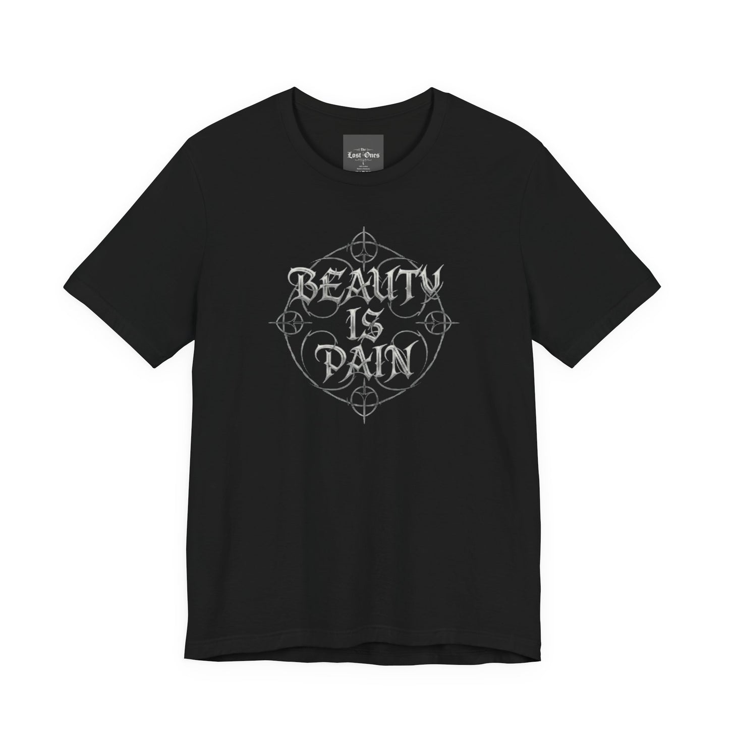 Medusa Portrait Tee — "Beauty Is Pain" Gothic Graphic T‑Shirt