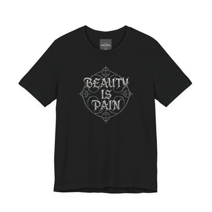 Medusa Portrait Tee — "Beauty Is Pain" Gothic Graphic T‑Shirt
